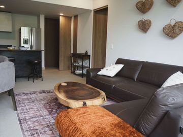 Condo amueblado, vista al campo de golf, venta, Tulum Country Club