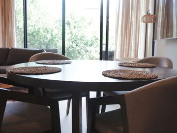 Condo amueblado, vista al campo de golf, venta, Tulum Country Club