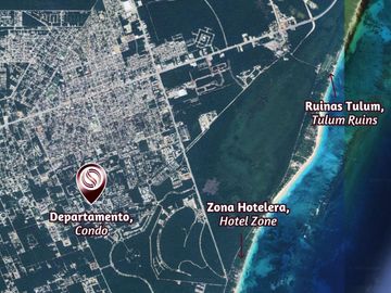 Departamento con jacuzzi privado en venta, Aldea Zama, Tulum
