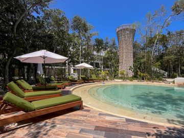 Departamento con terraza privada y jungle view, en venta, Tulum 101, Tulum