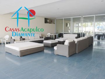 Departamento a pie de playa con terraza y vista frontal al mar
