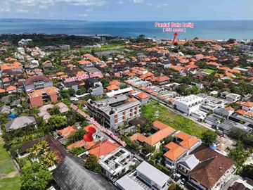 SALE!! TANAH 250m² DEKAT PANTAI BATU BELIG SEMINYAK BALI.