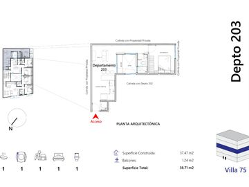 Departamento con 1 recámara en venta en Aragón la Villa