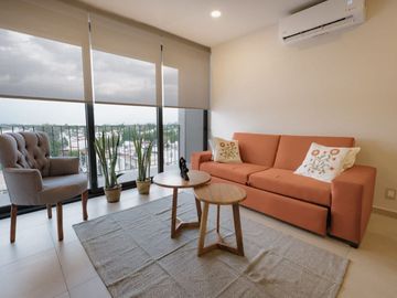Departamento amueblado en renta en zona real Zapopan
