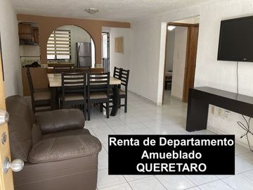 Renta de departamento amueblado en PLANTA BAJA cerca Tec de Monterrey, Queretaro