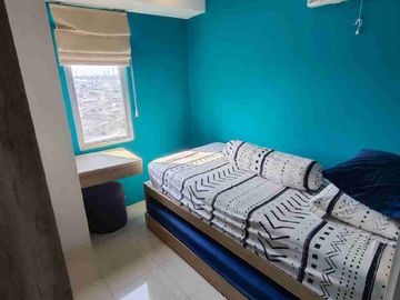 Sewa 2BR Hook  Lantai Rendah diatas Family Mart Tower Heliconia Bassura City Apartement