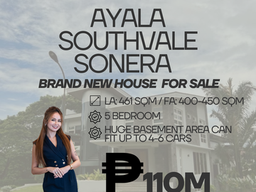 AYALA SOUTHVALE SONERA BRAND NEW HOUSE FOR SALE