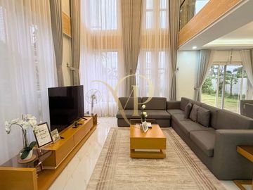 LOT SIZE: 453 SQM - FURNISHED HIGH CEILING 4 BEDROOM HOUSE WITH HUGE OPEN SPACE FOR RENT NEAR SM TELABASTAGAN
