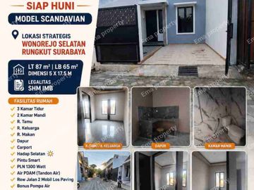 Dijual rumah baru gress 1 lantai di Wonorejo Selatan