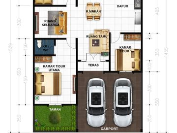RUMAH CLUSTER TENGAH KOTA LOKASI DEKAT JALAN TUANKU TAMBUSAI PEKANBARU