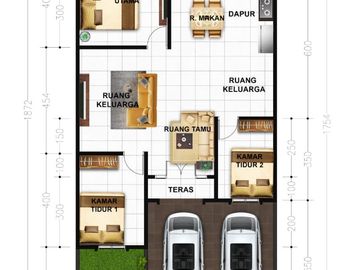 RUMAH CLUSTER TENGAH KOTA LOKASI DEKAT JALAN TUANKU TAMBUSAI PEKANBARU