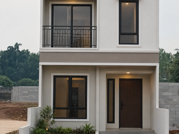 Rumah 2 Lantai Gaya American Modern Tipe 45/50 di Mampang Depok