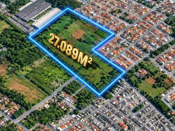 Dijual Tanah Luas 2.7ha, Tembok Keliling Bebas Sengketa. SHM