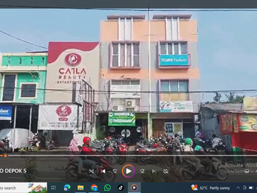 DISEWAKAN RUKO BAGUS MURAH 3.5 LANTAI DEKAT JL MARGONDA DEPOK (DUMET SCHOOL)