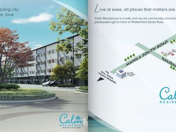 CALM RESIDENCES - 1 BEDROOM UNIT BALIBAGO STA ROSA LAGUNA