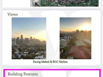 Studio in The Vantage at Kapitolyo For Sale and For Lease in Pasig