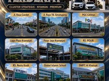 Rumah Condet Townhouse Kramatjati, Murah Mewah Baru di Jaktim Jakarta Timur Dijual (APS)