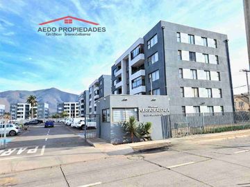 Se Arrienda Funcional y Lindo Departamento, Condominio Puerta de Alcala 1, Paradero 12, comuna de La Cruz.