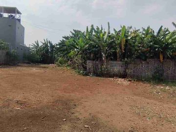 Tanah kavling 500 m  strategis pinggir jalan 1.8 jt/m cocok utk investasi rumah, kost, workshop dan tempat usaha di Mangunjaya tambun selatan