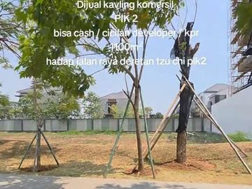 Dijual kavling komersil pik2 1000m2 dekat sekolah tzu chi