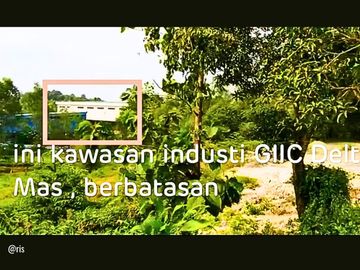 Tanah Kavling Luas Ex Batch Plant Jalan Lebar Truk Molen Lewat Belakang Giic