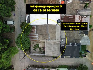 Rumah Tanah Luas Cilebut Bumi Pertiwi 2 dekat Stasiun tanah Huk Udara Segar