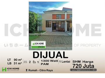 Rumah Cantik Idaman Siap Huni Di Cluster Terbaik Citra Raya Tangerang