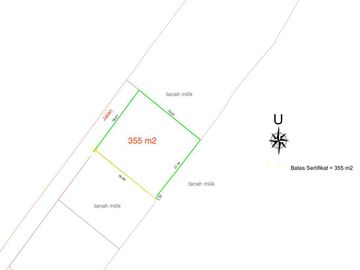 Tanah 3,35 Are View Pantai, dan Sawah di Pantai Kedungu, Tabanan
