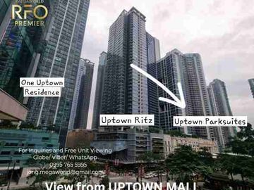 Uptown BGC 1 Bedroom with Balcony 41.50 Rent to Own Condo 10% DP Move In