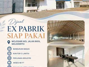 Di Jual Murah Ex Pabrik Siap Pakai Lokasi Nol Jalan Raya Mojosari -Mojokerto