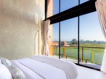 2 luxury villa Ubud rice field view