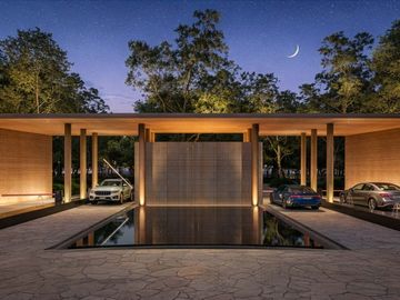 Terreno unifamiliar en venta con albercas, cenote, cine y áreas verdes