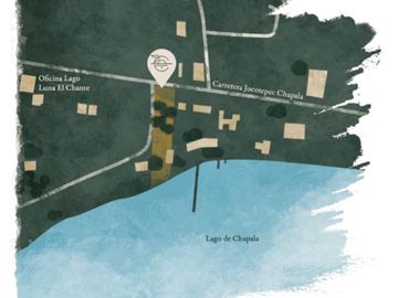 Casa a pie de Lago de Chapala, Coto exclusivo de 8 residencias, Laguna Chante