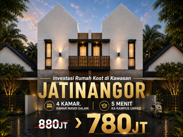 Dijual Rumah Kost Full Furnished SHM di Hegarmanah Jatinangor