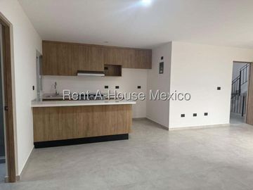 Departamento en Renta, Villas del Refugio, 86m2, Primer nivel, 2 rec, 1 estac. Alberca, Jardín, Gimnasio, Salón de eventos, a 5 min Hospital Gral IMSS