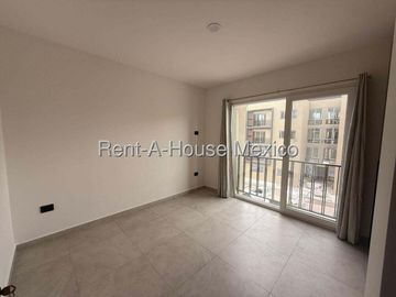 Departamento en Renta, Villas del Refugio, 86m2, Primer nivel, 2 rec, 1 estac. Alberca, Jardín, Gimnasio, Salón de eventos, a 5 min Hospital Gral IMSS