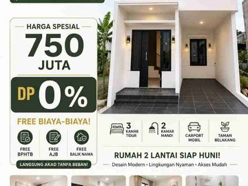 Jual Rumah Baru Murah cluster di Kalisari Pasar Rebo Jakarta Timur Bisa KPR dijual