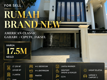 Rumah Brand New Classic Gaharu Cipete Cilandak Jaksel
