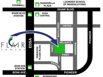 3 Bedroom Condo for rent in Flair Towers, Highway Hills, Metro Manila near MRT-3 Boni