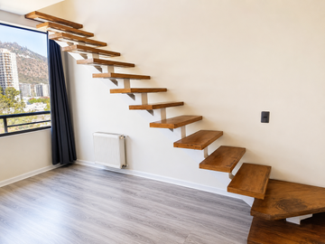 Depto. Tipo Dúplex 1D/1B Santos Dumont/Recoleta-metro Cerro Blanco, Estilo LOFT.