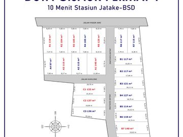 Jual Tanah Murah Tepi Jalan, 10 Menit ke Stasiun Jatake