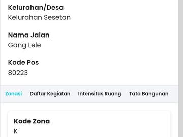 DIJUAL TANAH KOSONG DI SESETAN, DENPASAR SELATAN, BALI