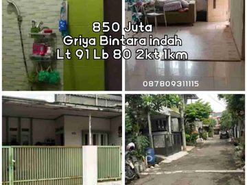 Rumah Griya Bintara Indah Pilihan Akurat dekat Stasiun Cakung