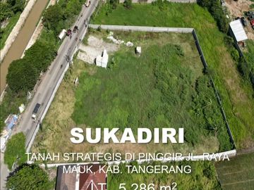 Jual Murah Tanah Mauk Tangerang, LT 5.286 M², Sudah Uruk & Pagar, Rp 3,5 Juta/M² Nego Tipis