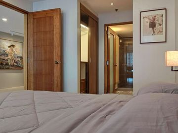 Refurbished 130 SQM 2BR with Wrap-Around Connected Balcony & Parking for Rent at Le Domaine, Salcedo Village, Makati