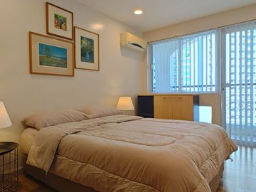 Refurbished 130 SQM 2BR with Wrap-Around Connected Balcony & Parking for Rent at Le Domaine, Salcedo Village, Makati