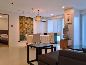 Refurbished 130 SQM 2BR with Wrap-Around Connected Balcony & Parking for Rent at Le Domaine, Salcedo Village, Makati
