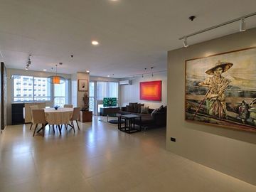 Refurbished 130 SQM 2BR with Wrap-Around Connected Balcony & Parking for Rent at Le Domaine, Salcedo Village, Makati