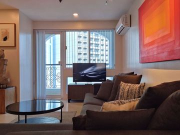 Refurbished 130 SQM 2BR with Wrap-Around Connected Balcony & Parking for Rent at Le Domaine, Salcedo Village, Makati