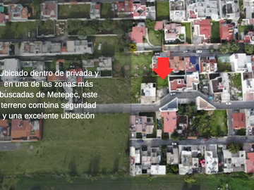 Terreno Residencial a la Venta en Agrícola Lázaro Cárdenas, Metepec